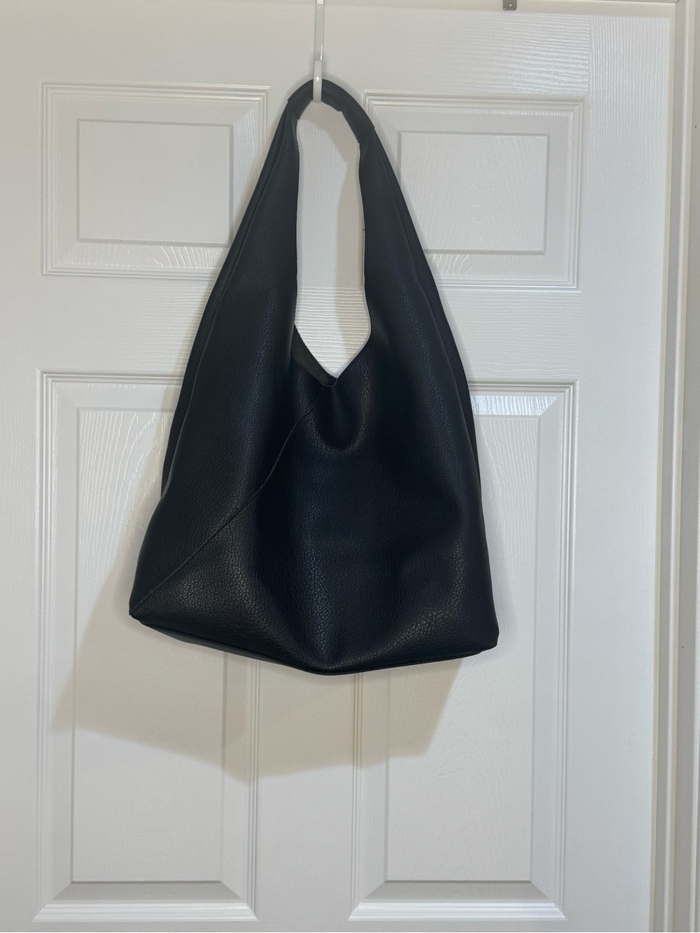 Banana Republic Black Pebbled Leather Shoulder Bag